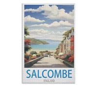 Fun Toys for the Whole Family，Salcombe England，Adults 1000 Piece Jigsaw Puzzle- Christmas，70x50，paper puzzle，AA-1470