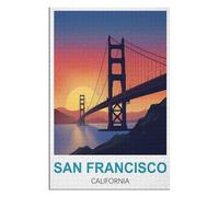 Fun Toys for the Whole Family,San Francisco California ,Adults 1000 Piece Jigsaw Puzzle- Christmas,38x26,paper puzzle,AA-990