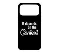 Fun Translator Design: It Depends On The Context Case for iPhone 17 Pro Max