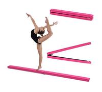 Fun!ture Pink Faux Leather Folding Gymnastics Training Balance Beam