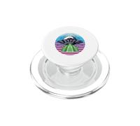 Fun UFO Spaceships All-Seeing Eye Ufology UFO Invasion PopSockets PopGrip for MagSafe