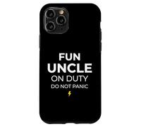 Fun Uncle On Duty Do Not Panic Sibling Brother Case for iPhone 11 Pro