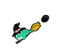 Fun Unique Green Frog Brooch Durable Alloy Frog Pin Unique Badge Charm Perfect for Men Women Friends and Family, フリーサイズ