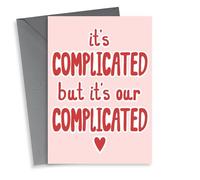 Fun Valentine's Card - It's Complicated - Heart