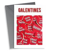 Fun Valentine's Day Card - Galentines - Hearts
