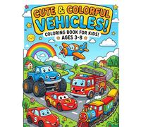 Fun Vehicles Coloring Book: A Fun Coloring Adventure for Little Vehicle Lovers ( 30 pages )