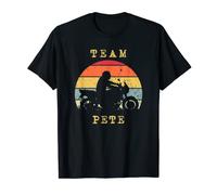 Fun Vintage Retro Sunset Pete Motorcycle Biker Rider T-Shirt