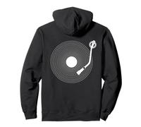 Fun vinyl record, retro design, turntable DJ, pop Pullover Hoodie