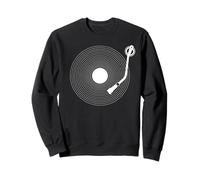 Fun vinyl record, retro design, turntable DJ, pop Sweatshirt