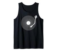 Fun Vinyl Record, Retro Design, Turntable DJ, pop Tank Top
