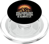 Fun Volcanology Ground Always Lit Lava Volcano PopSockets PopGrip for MagSafe