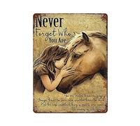 Fun Ways to Celebrate Horse Never Forget Metal Tin Sign Retro Iron Painting Tin Poster Plaque Room Decor Kitchen Bathroom Farm Club Bar Cafe Shop Men Cave Home Wall Decor Gift Ideas