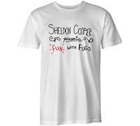 Fun with Flags The Big Bang Theory Geek Sheldon Cooper Funny Joke Style Mens T-Shirt, M, White