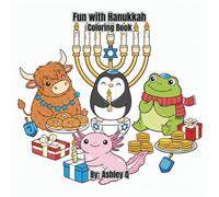 Fun with Hanukkah Coloring Book: 30 pages of animals celebrating