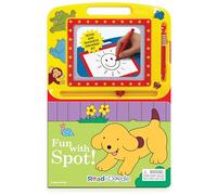 Fun with Spot Read & Doodle - Learning resources for kids, a magnetic drawing pad, an easy-to-use pen, 22-page board book for reading and drawing