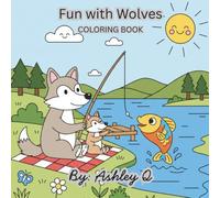 Fun with Wolves: Coloring book