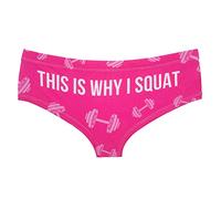 Fun Womens Funny Underwear - Sexy for Women XS-XXL-This is Why I Squat-Large