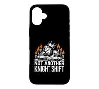 Fun Worker Not Another Knight Shift, Working Nights Night Case for iPhone 16 Plus