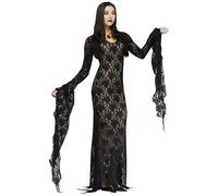 Fun World Addams Family Morticia Addams Darkness Womens Haloween Costume 124044