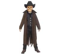 Fun World Boys' Cowboy Ghoul Costume, Medium, Brown