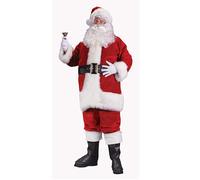 Fun World Costumes Men's Plus-Size Plus Size Adult Regency Plush Santa Suit, Red/White, XL