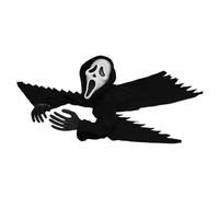 Fun World Ghost Face Crawling Dead Decoration, 32" Long, Black
