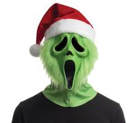Fun World Ghost Face Grumpy Santa Mask