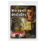 Fun World Men's Werewolf Dentures False Teeth, Multi, Standard