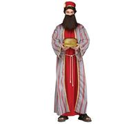 Fun World Men's Wise Men Red Adult Costume, red, STD. Up to 6' / 200 lbs.