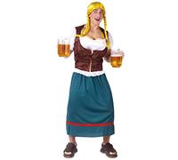 Fun World - Miss German-breast Adult Costume, Multi, Std. UP-6'/200 lbs