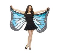 Fun World Orange Satin Adult Butterfly Wings, Orange, Default