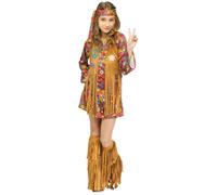 Fun World Peace and Love 70s Hippie Retro Childrens Halloween Costume 123452