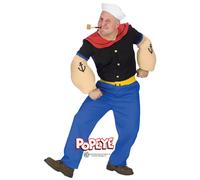 Fun World Popeye the Sailor Man Vintage Cartoons Adult Halloween Costume 102724