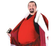 Fun World Santa Claus Belly Fat Suit Christmas Holiday Costume Accessory 7533
