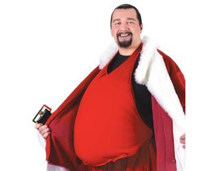 Fun World Santa Claus Belly Fat Suit Christmas Holiday Costume Accessory 7533