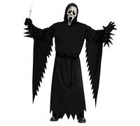 Scream Ghostface Aged Mask Costume Mens Adults Halloween Fancy Dress Costume New