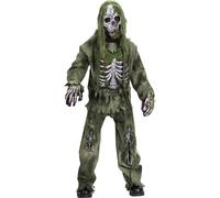 Fun World Skeleton Zombie Horror Undead Child Boys Halloween Costume 5919