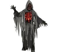 Fun World Smoldering Reaper Death Grim Glowing Child Halloween Costume 135682