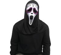 Fun World White Ghost Face Day of the Dead Mask