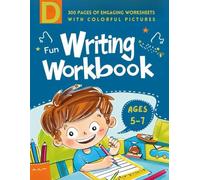 Fun Writing Workbook for 5-7 Years Old | 300 Pages | Engaging Worksheets with Colorful Pictures (D)