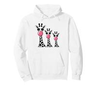Fun Zoo Giraffe Blowing Bubblegum Adventure Lovers Family Pullover Hoodie