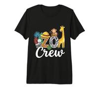Fun Zoo Kids Crew Animals Adventure Lovers Family Premium T-Shirt