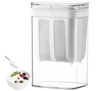 Funabridge 1800 Ml Yogurt Strainer, Fine Mesh Cream Cheese Maker, Stainless Steel Strainer, Suitable For Whey Separation