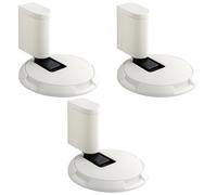 Funabridge 3 Pcs Mechanical Door Stop, Windproof, Adjustable Height, Heavy Duty, No Drilling Required, White, Home/Office