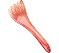 Funabridge Amber Scalp Massager, 6.7 in Resin Tool, 4-in-1 Multifunctional Therapy Comb for Manual Head, Neck, Eye, Nose, Full Body Massage