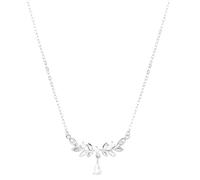 Funabridge Elegant Wheat Ear Pendant Necklace, Sterling Silver S999 Chain 18-20 In, Includes Gift Box, Nickel And Lead Free Jewelry