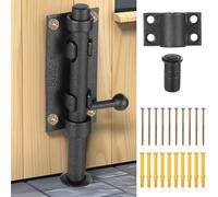Funabridge Heavy-Duty 304 Stainless Steel Slide Bolt Latch, 6.3-Inch Barrel Gate Lock, Door Lock For Wood Fences, Barns, And Sheds