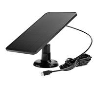 Funabridge Solar Panel Charger 4W 5V, Compatible with Blink Ring Eufy REOLINK, Monocrystalline Silicon, Waterproof, Adjustable Flexible Mount for Security Camera & Doorbell