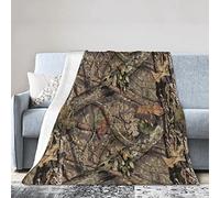 Funacola Camo Hunting Camouflage Forest Throw Blanket Super Soft Warm Bed Blankets for Couch Bedroom Sofa Office Car, All Season Cozy Flannel Plush Blanket for Girls Boys Adults, 80"X60"