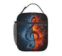 Funacola Music Musical Note Lunch Bag For Boys Girls Cool Reusable Lunch Box Insulated Portable Meal Tote For Kids School Men Women Work Travel Picnic